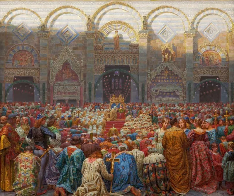 The mysterious wedding in Pistoia — Kristian Zahrtmann