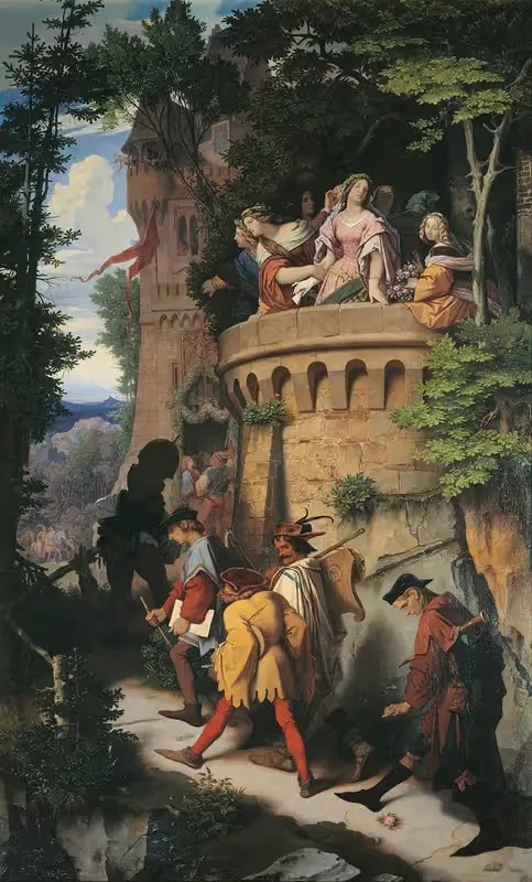 The Rose, or the Artist's Journey — Moritz von Schwind