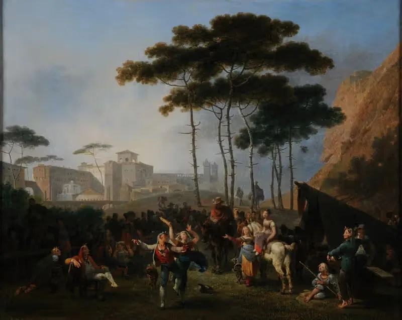 Деревенские танцы by Николас-Антуан Тонэ, 1790 — digital art print download