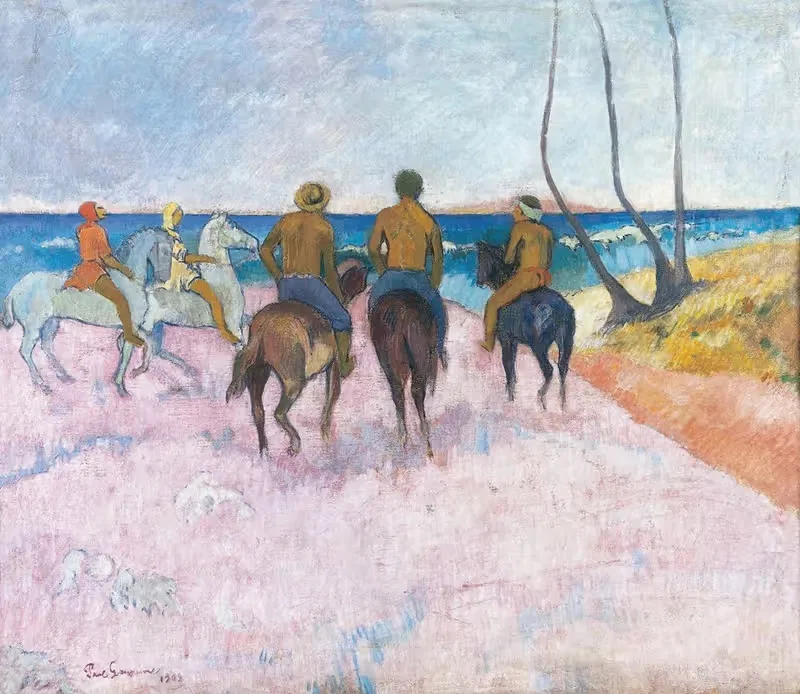 Всадники на пляже (I) by Поль Гоген, 1902 — digital art print download