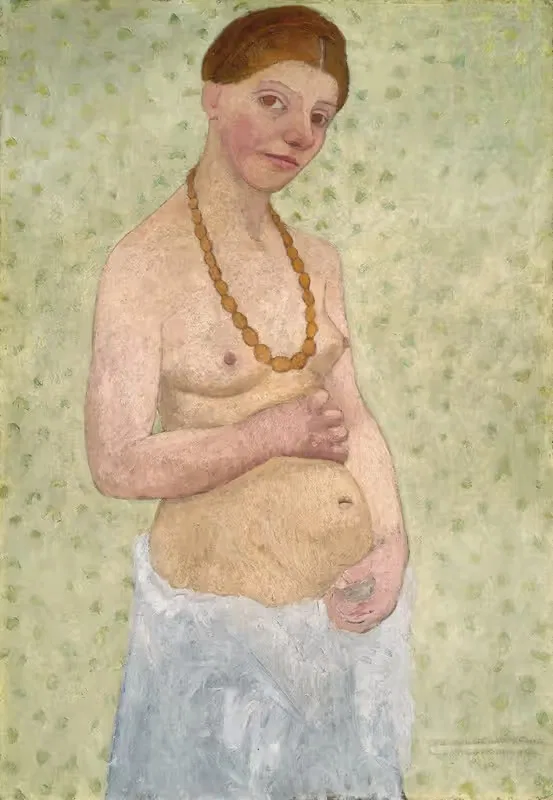 Self-portrait on the 6th wedding anniversary — Paula Modersohn-Becker