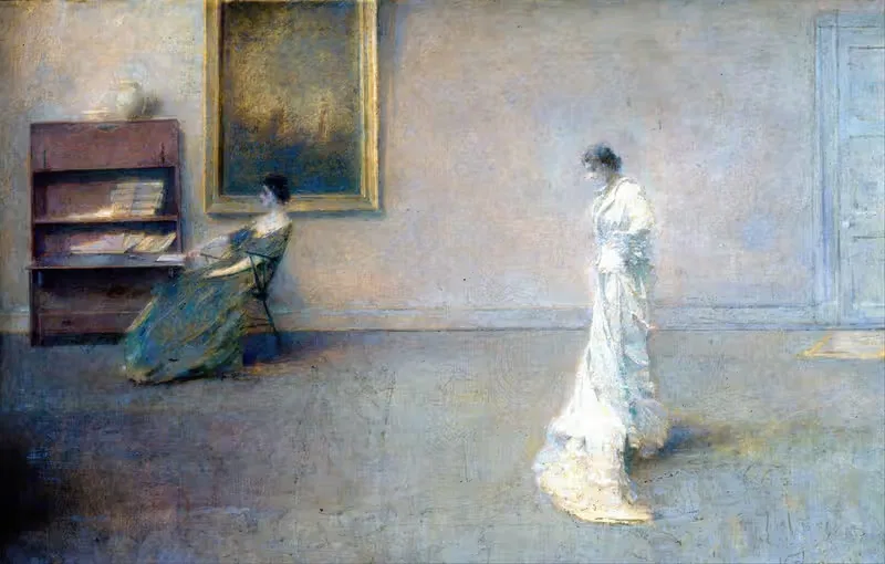 Белое платье by Томас Уилмер Дьюинг, 1901 — digital art print download
