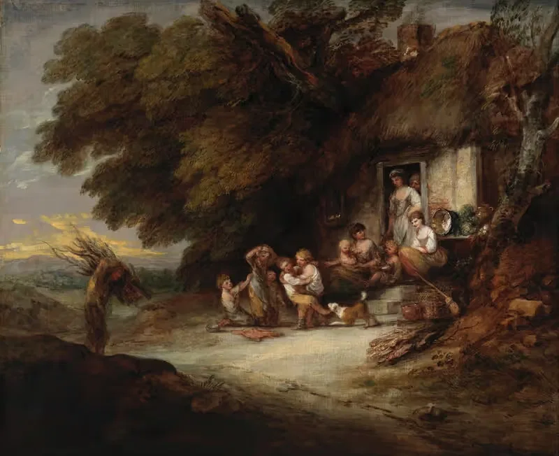 Дверь в хижину by Томас Гейнсборо, 1773-1783 — digital art print download