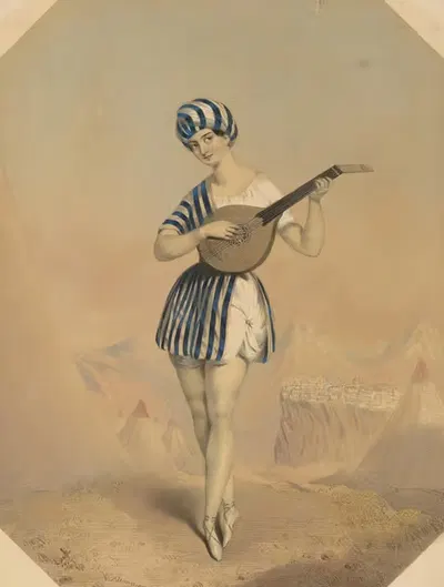 Селеста как арабский мальчик by Уильям Драммонд, 1838 — digital art print download