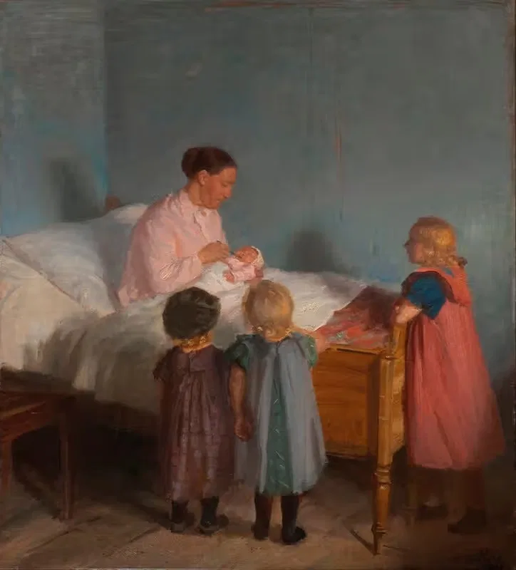 Младший брат by Анна Анкер, 1905 — digital art print download