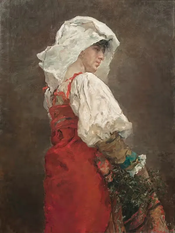 Peasant in Rome by Arcadi Mas i Fondevila, 1876 — digital art print download