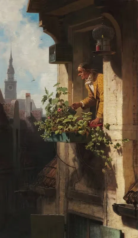 The garret I by Carl Spitzweg — digital art print download