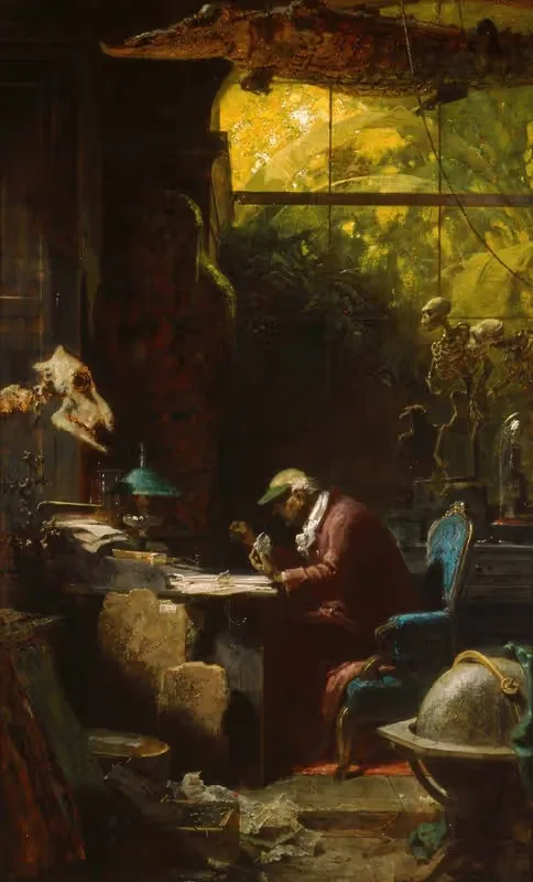 Ученый естественных наук by Карл Спицвег, 1875-1880 — digital art print download
