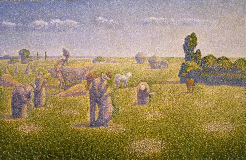 The Harvesters by Charles Angrand, 1892 — digital art print download