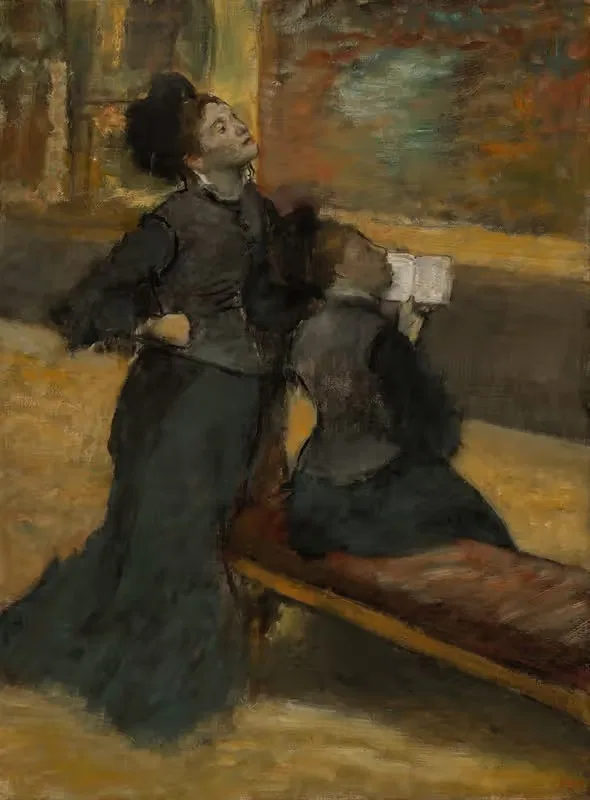 Visit to a Museum by Edgar Degas — digital art print download