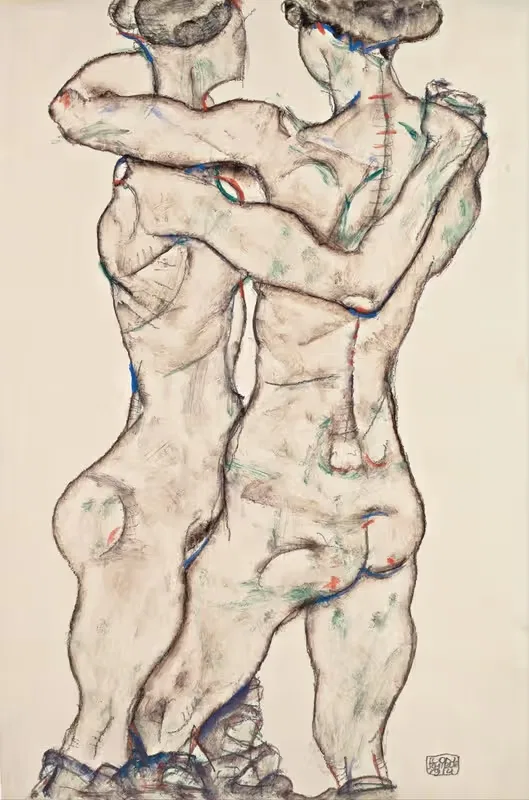 Naked Girls Embracing — Egon Schiele