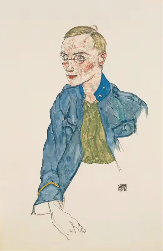 One-Year Volunteer Lance-Corporal by Egon Schiele, 1916 — digital art print download
