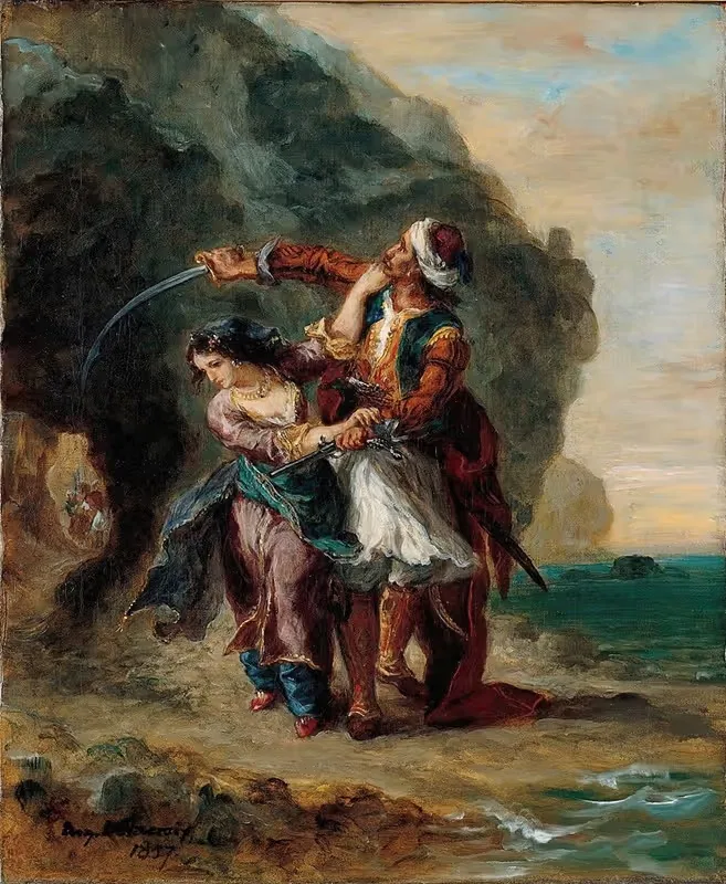 Селим и Зулейка by Эжен Делакруа, 1857 — digital art print download