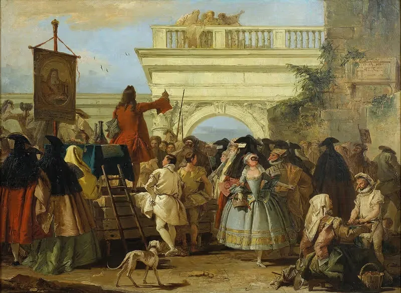 Шарлатан by Джованни Доменико Тьеполо, 1756 — digital art print download