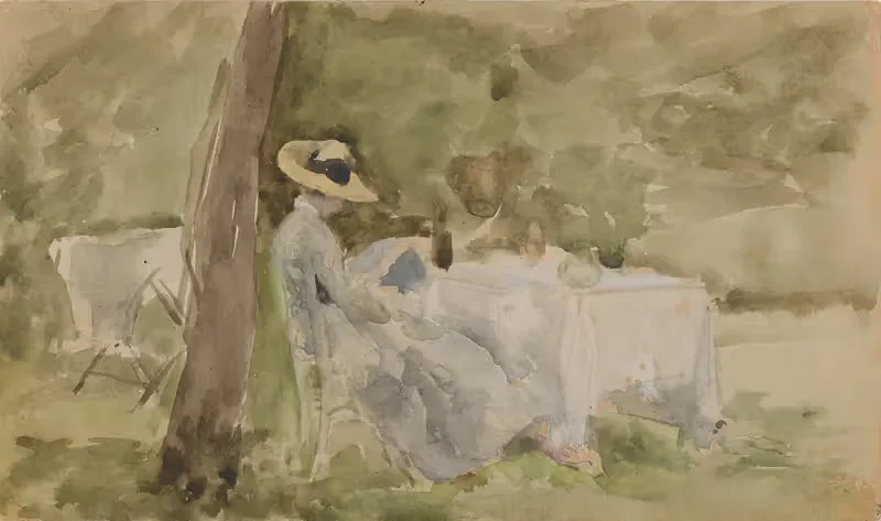 Завтрак в саду by Джеймс Абботт МаКнилл Уистлер, 1885-1886 — digital art print download