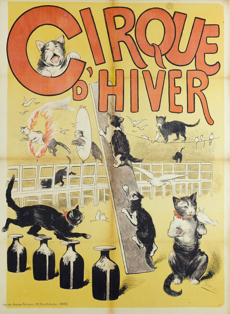 Cirque D'hiver by Gil Baer, 1887 — digital art print download