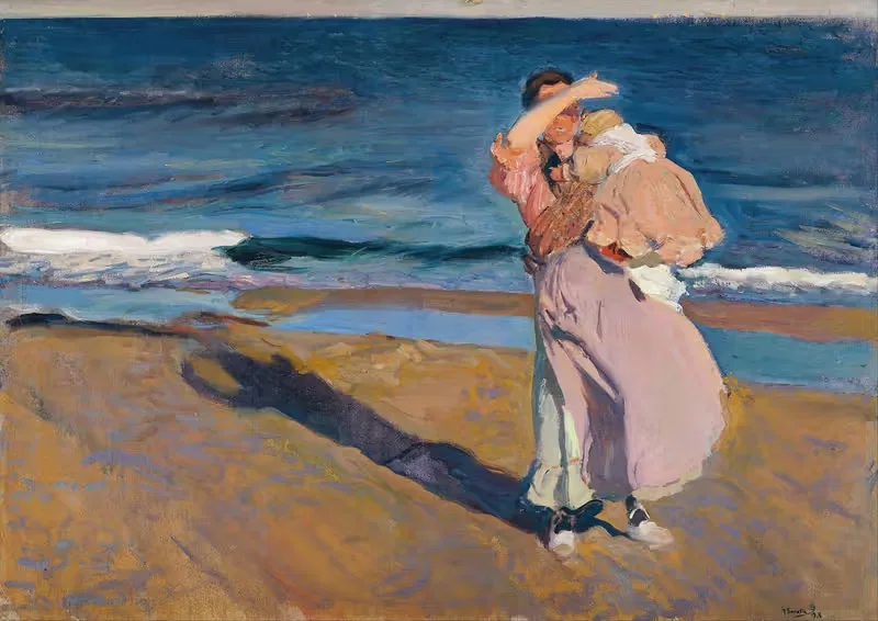 Fisherwomen with her son — Joaquín Sorolla