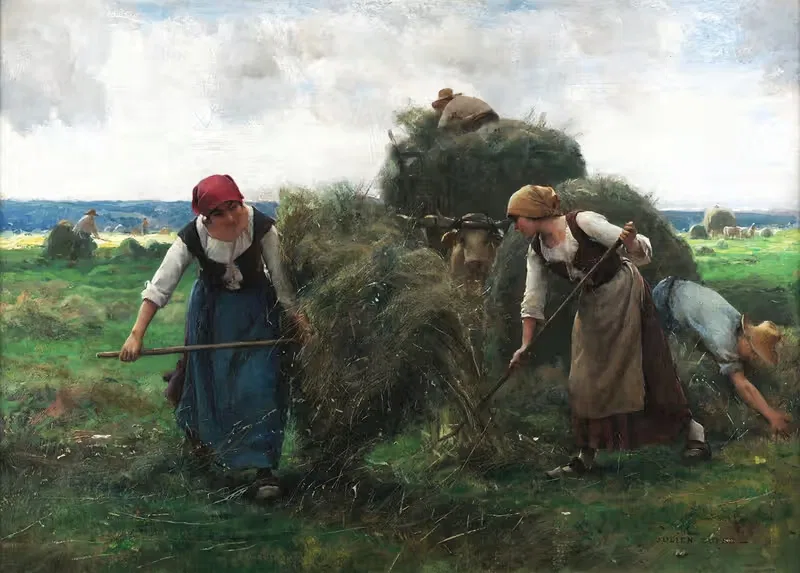 Уборщик сена by Жюльен Дюпре — digital art print download