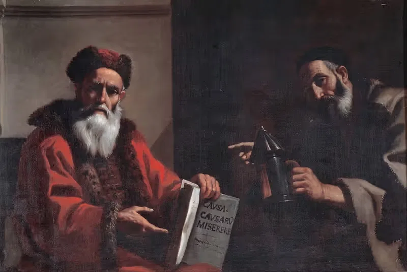 Diogenes and Plato by Mattia Preti, 1649 — digital art print download