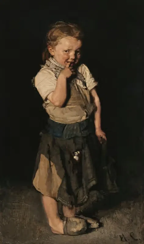 Девушка сапожника by Макс Либерман, 1871 — digital art print download