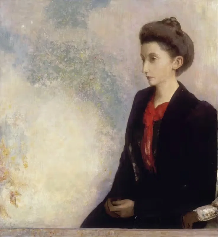 Баронесса Роберт де Домеци by Одилон Редон, 1900 — digital art print download