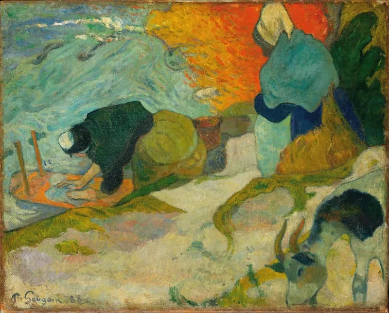 Женщины-стиральщицы в Арле by Поль Гоген, 1888 — digital art print download