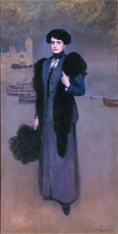 Portrait of Dolors Vidal — Ramón Casas