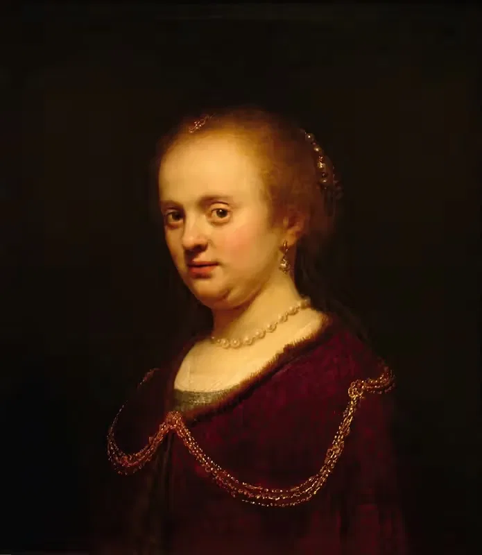 Young Woman with a Gold Chain — Rembrandt van Rijn