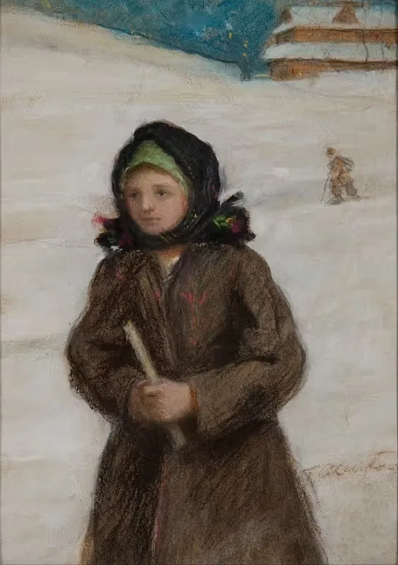 Dziewczyna z gromnicą — Teodor Axentowicz