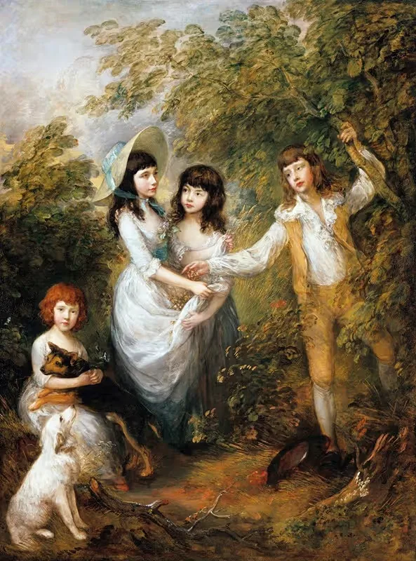 The Marsham Children by Thomas Gainsborough, 1787 — digital art print download