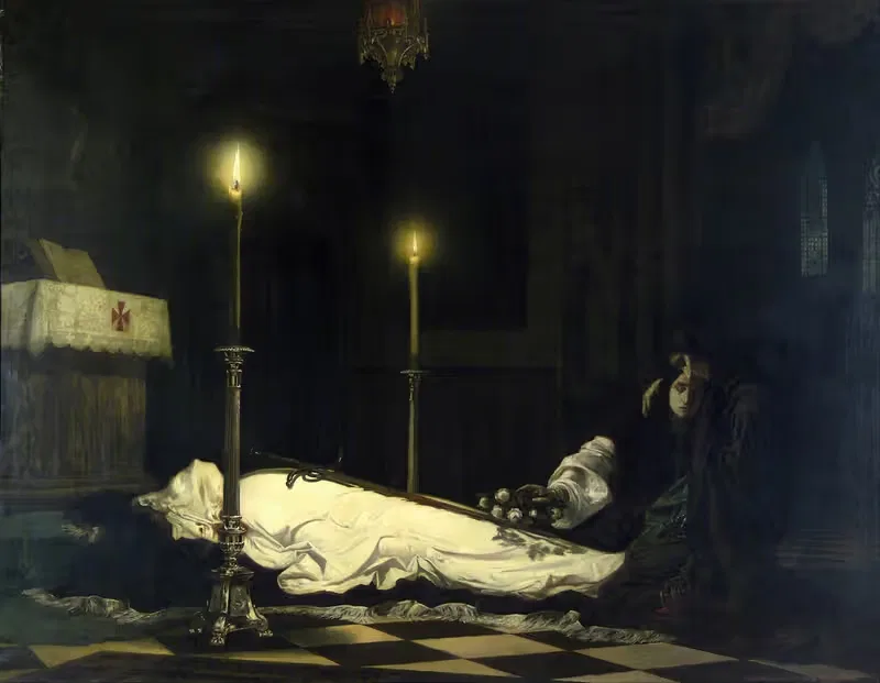 The Mourning of László Hunyadi — Viktor Madarász