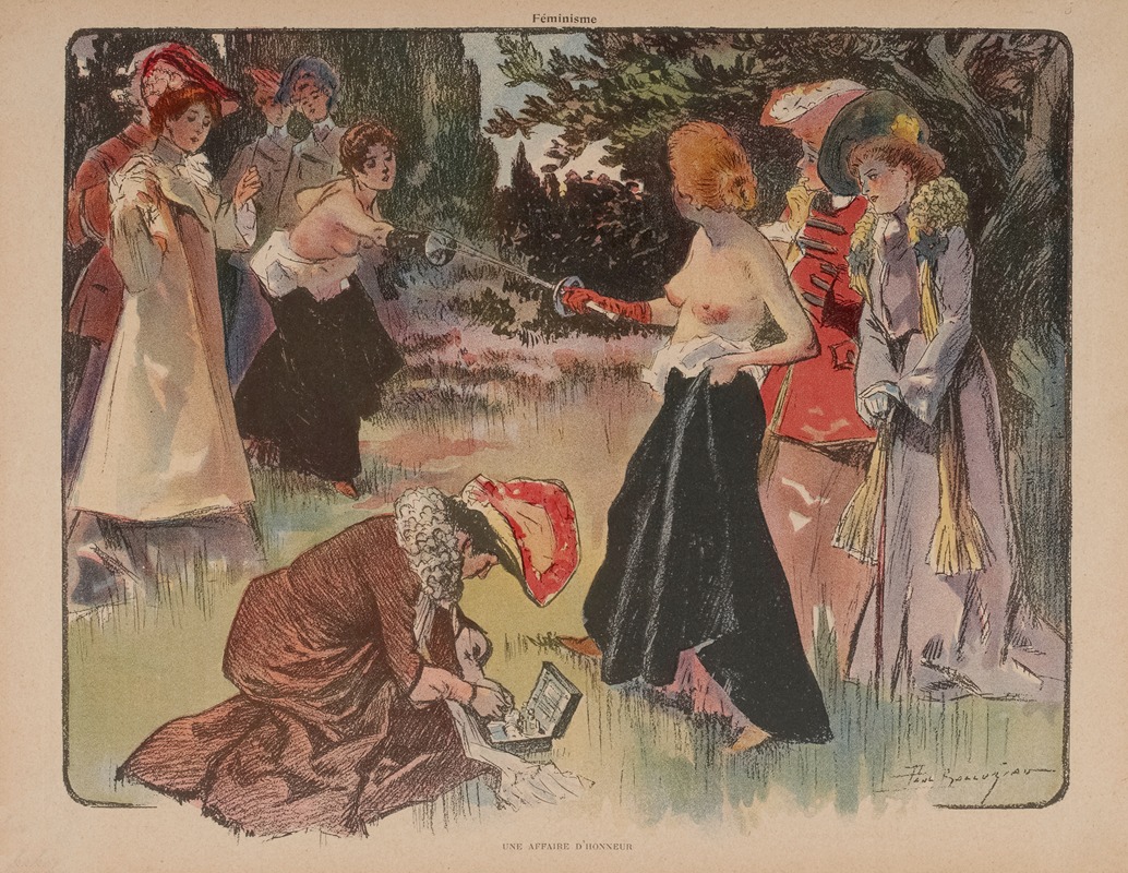 Féminisme Une affaire d'honneur by Поль Баллерио — digital art print download