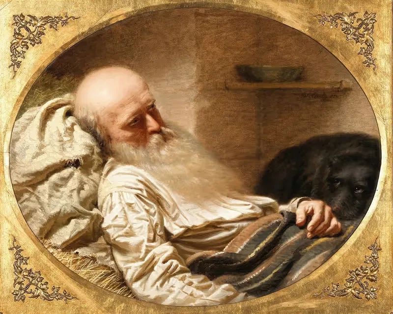 Последний друг by Антон Эйнсль, 1850 — digital art print download