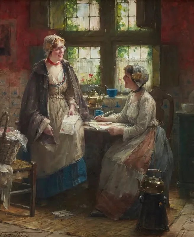 The Letter by Edward Antoon Portielje — digital art print download