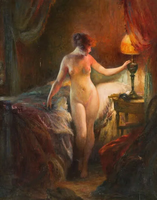 В будуаре by Эмиль Табари — digital art print download