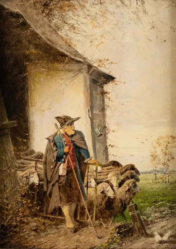 Departure of the shepherd — Fritz Beinke