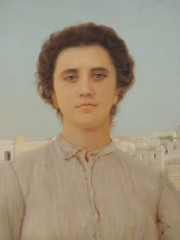 Молодая девушка с Капри by Жан Беннер, 1906 — digital art print download