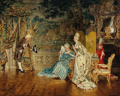 The Cavalier by Johann Hamza, 1885 — digital art print download