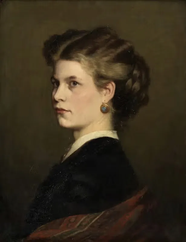 Bertha Müller, die Schwester des Künstlers — Leopold Carl Müller
