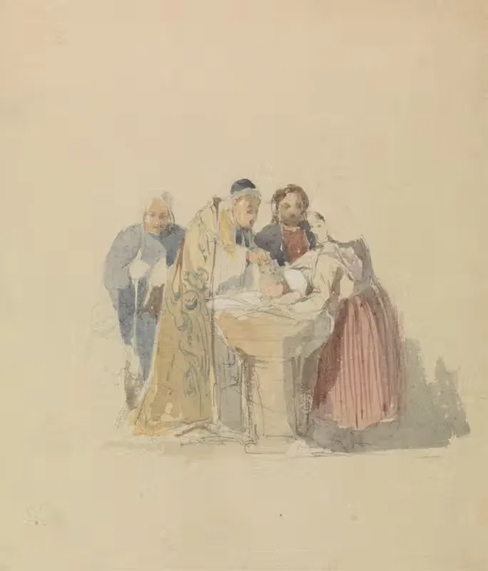 A Christening by Thomas Shotter Boys — digital art print download
