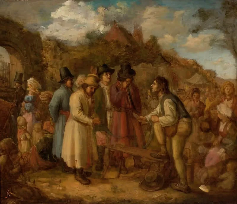 Ярмарка в Тынце by Александр Коцис, 1858 — digital art print download