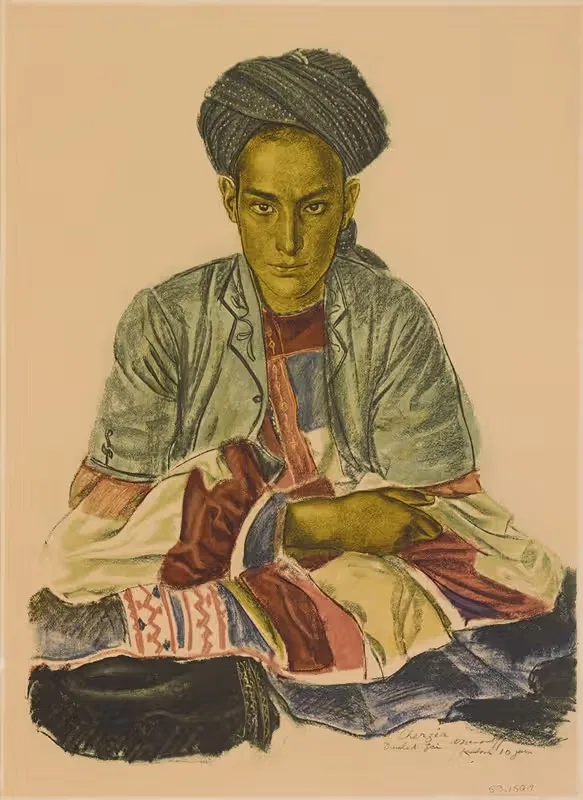 Черзеа, сын кочевого вождя by Александр Жаковлев, 1931 — digital art print download