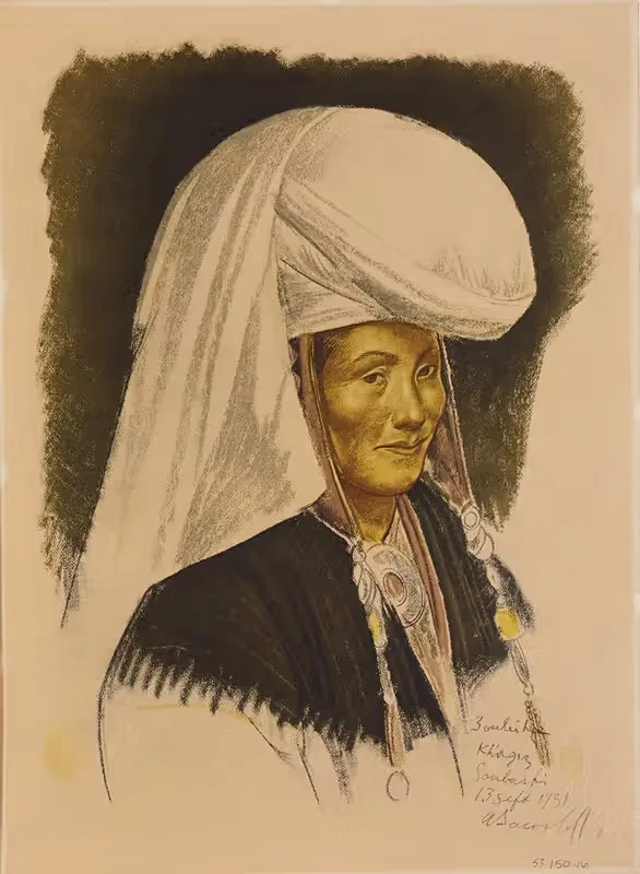 Femme kirghize, Soubashi — Alexandre Jacovleff
