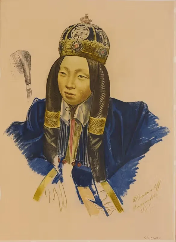 Принцесса Ниргидма де Торхаут by Александр Жаковлев, 1931 — digital art print download