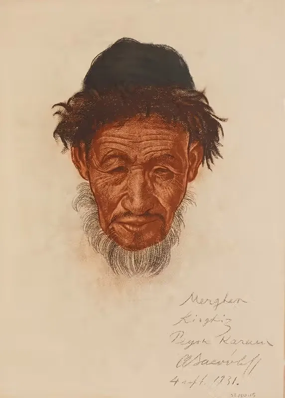 Un vieux kirghize, Peyik, Sinkiang — Alexandre Jacovleff