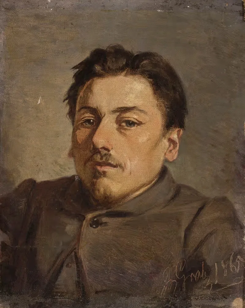 Portrait of Franciszek Streitt, painter — Andrzej Bronisław Grabowski