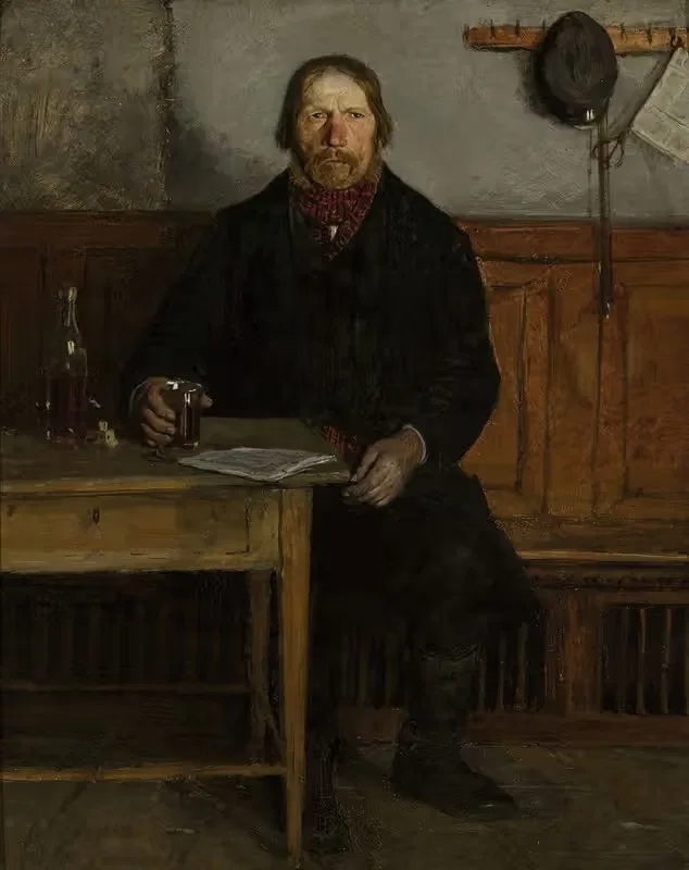 In a tavern by Antoni Piotrowski, 1877 — digital art print download