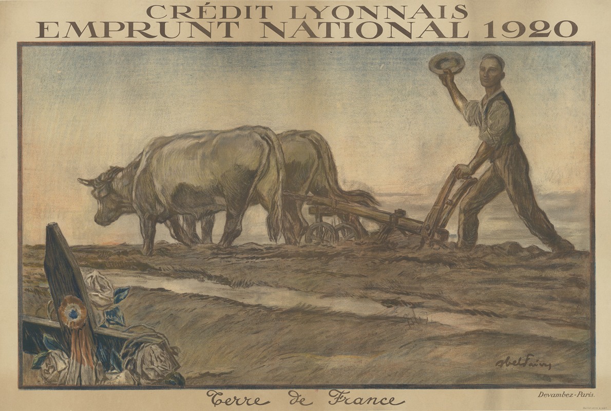 Crédit lyonnais. Emprunt national 1920 — Abel Faivre