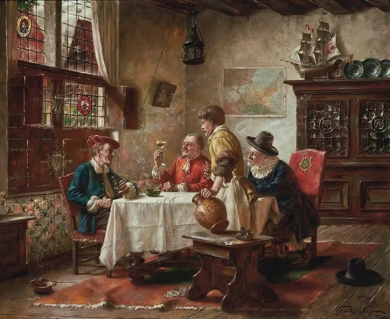 A good vintage by Fritz Wagner — digital art print download