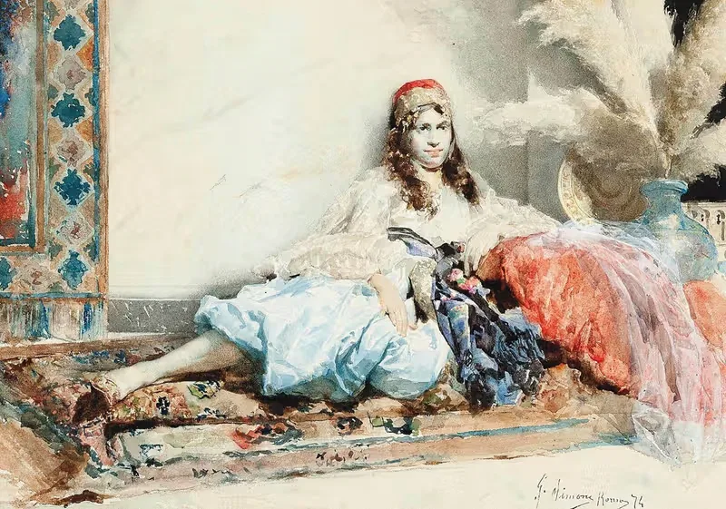 Любимая by Густаво Симони, 1874 — digital art print download